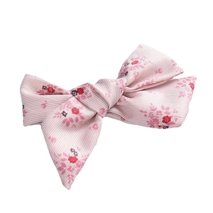 Barrette à cheveux à fleurs pour filles, accessoire en tissu fait main en rose clair élégant