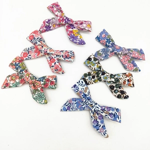 Fermagli per Capelli Bambina Fiocco in Cotone a Fiori Fatti a Mano Stile Pastorale Dolce Mollette a Coccodrillo Accessori Capelli