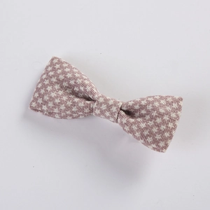 Pink purple plaid fabric bow hair clip with white checkered pattern for girls