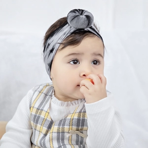 Bohemian Tie-Dye Donut Nylon Hairband Soft Elastic Headband For Baby Toddler Kids Handmade Hair Accessories