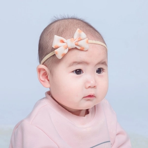 Baby Bow Headbands Soft Elastic Nylon Fabric Hair Bands Vintage Polka Dot Floral Infant Toddler Headbands For Girls Accessories