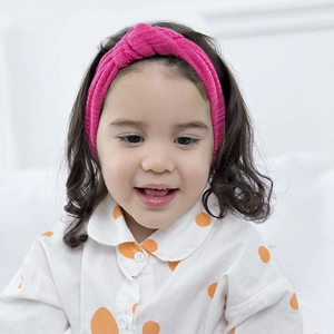 Baby Rippstrick Stirnband Elastisches Weiches Nylon Knoten Haarband Für Neugeborene Kleinkinder Mädchen Haarschmuck Geschenk