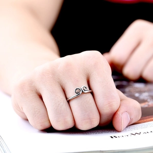 Bague vintage cerceau d'or Sun Wukong en acier inoxydable argenté pour hommes et femmes