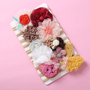 Baby Girls Floral Bow Headbands Soft Elastic Nylon Hair Bands Collection Newborn Toddler Infant Flower Animal Cute Headwear