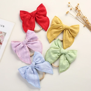 Baby Schleife Stirnband Weichem Nylon Jacquard Baumwolle Haarband Für Säuglinge Kleinkinder Kinder Niedlich Haarschmuck