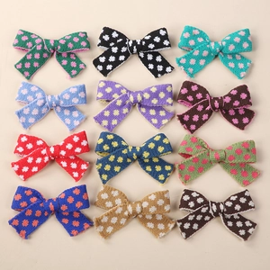 Fermagli per Capelli a Fiocco in Lana a Maglia per Bambine Dolce Pois Forcine Fatte a Mano Stile Pastorale Accessori