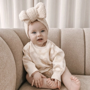 Kinder Lammfell Große Schleife Stirnband Weiches Fleece Elastisches Haarband Für Baby Mädchen Warm Winter Ohrenschützer Haarschmuck