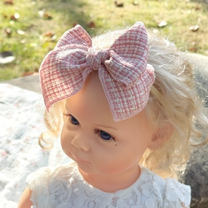 Bandeau Nœud en Tissu Souple Bande Élastique en Nylon pour Bébé Tout-petit Nouveau-né Fille Enfants Accessoires Cheveux Boutique