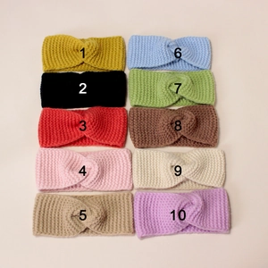 Détails de dix couleurs de bandeaux tricotés pour enfants pour la chaleur et le style