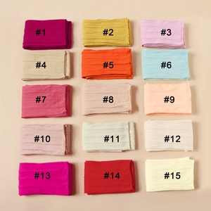 Elastic nylon jacquard baby headbands available in 15 vibrant colors for DIY styling