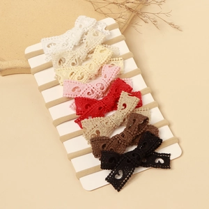 Lace Bow Baby Headband Soft Elastic Nylon Hair Band With Hollow Heart Design For Newborn Toddler Infant Girl Accessories