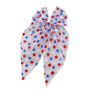 Barrette de Noël en tulle avec motif d'étoiles pour filles, accessoire de fête mignon