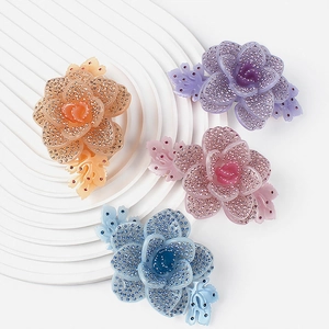 Eleganter Acetat Kamelie Blume Haarspange Mit Funkelnden Strasssteinen Kamelienmuster Feder Haarnadel Damen Schmuck