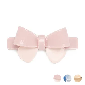 Korean Style Acetate Butterfly Bow Hair Clip Sweet Marble Tortoiseshell Pattern Spring Clip Handmade Fashion Hair Accessories For Women