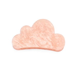 Pink marble texture cloud hair claw clip for women with minimalist aesthetic