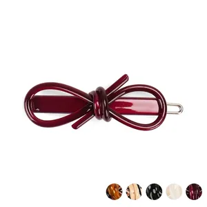 Handmade Acetate Butterfly Knot Hair Clip Elegant Bow Side Clip Korean Style Hair Accessories For Women Daily Decoration
