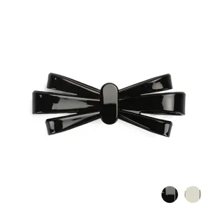 Fermaglio per Capelli a Fiocco di Farfalla in Acetato Francese Minimalista Lucido Clip a Molla per Coda di Cavallo da Donna