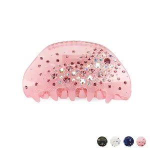 Moda Clip per Capelli in Acrilico con Strass per Donna Scintillante Artiglio per Capelli Shark Clip Accessori per Capelli