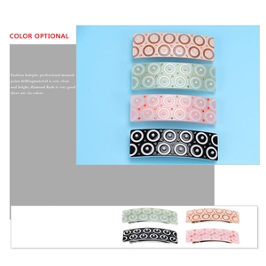 Barrettes en acétate chic avec strass brillants et perles en plusieurs couleurs pour femmes