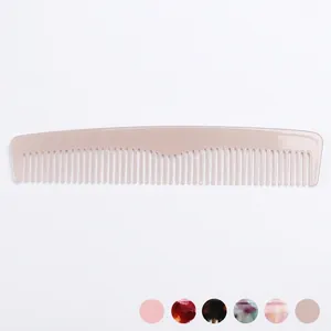 Handmade Acetate Marble Pattern Hair Comb Anti Static Fine Tooth Styling Tool Long Handle Hairdressing Comb For Women Students