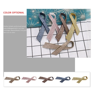 Barrettes à cheveux élégantes avec nœuds en strass brillants pour femmes en divers coloris
