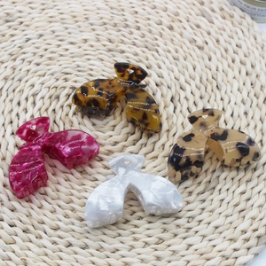 Französisch Elegante Acetat Haarkralle Für Damen Große Geometrische Hohl Schildpatt Leopardenmuster Haarschmuck