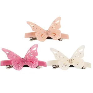 Eleganter Celluloseacetat Schmetterling Haarklammer Für Damen Hohl Strass Federclip Mode Haarschmuck Geschenk