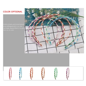 Set of 6 colorful 1cm checkered acetate headbands for women featuring classic grid patterns