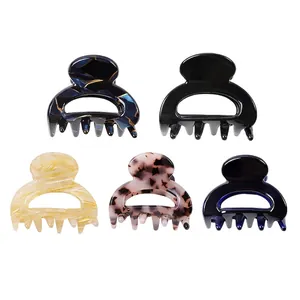 Élégantes Mini Pinces à Cheveux en Acétate de Cellulose pour Femmes Petites Pinces à Motifs Marbre et Écaille de Tortue Accessoires de Coiffure Faits à la Main Cadeau