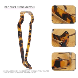 Serre-tête en forme de U motif écaille de tortue, design ergonomique et fini poli