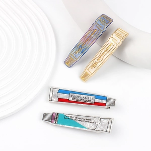 Creative Toothpaste Shaped Acetate Hair Clip Fashion Duckbill Side Hairpin For Women Daily Fashion Decorative Accessory