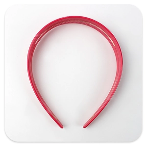 Détail d'un serre-tête rouge avec des dents antidérapantes pour un maintien parfait