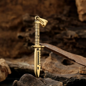 Stainless Steel Dagger Knife Shape Pendant Only Without Chain For Men Punk Gothic Tactical Style Fashion Jewelry Gift
