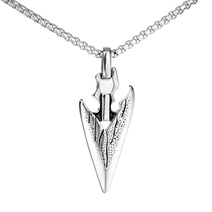 Retro Industrial Stainless Steel Arrowhead Pendant Only Without Chain Vintage Punk Gothic Fashion Jewelry For Men