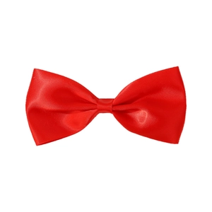 Barrette à cheveux avec nœud en satin rouge vif et ruban de soie brillant pour filles