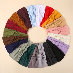 Bandeaux de sport croisés élastiques en 20 couleurs Morandi pour femmes