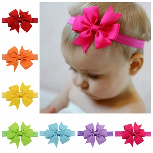 Bandeau à Nœud en Ruban pour Bébé Fille Bandeau Turban Souple Haute Élastique Accessoires Cheveux pour Nouveau-né et Enfant