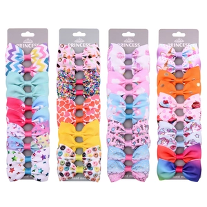 Fermagli per Capelli Bambini Fiocchi Arcobaleno Unicorno Nastro Grosgrain Pinze a Becco Forcine Sirena Accessori Carini
