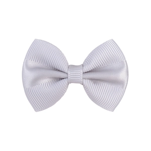 Lazo para el pelo clásico de cinta de grosgrain blanca para niños de alta densidad