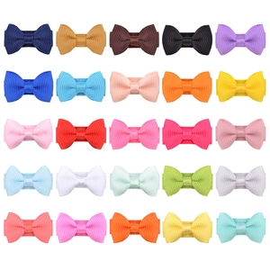 1012 Barrettes à Cheveux Enfants Noeuds en Ruban Gros-Grain Mini Douces Épingles à Cheveux Couleur Unie pour Bébés Filles Animaux Accessoires de Coiffure