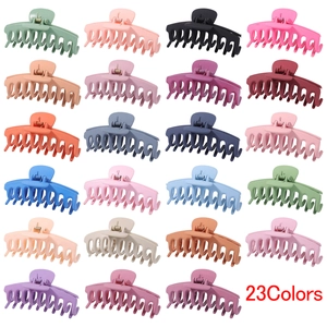Large Matte Hair Claw Clip For Women Girls Thick Hair Strong Hold Nonslip Morandi Color Plastic Hair Jaw Clip Accessories