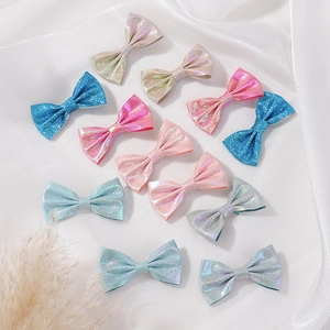 Ensemble de nœuds papillon JoJo pour filles avec paillettes colorées et dégradés