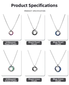 Comparaison détaillée des colliers à pendentif triple anneau et diverses chaînes