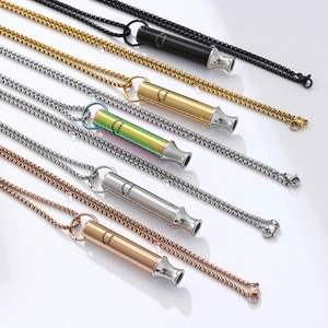Set de collar de silbato de meditación 528Hz en cinco colores para aliviar la ansiedad