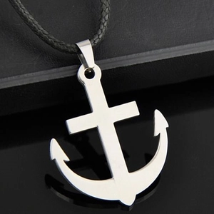 Nautical Anchor Cross Pendant Polished Stainless Steel Religious Charm For Men Women Jewelry Making Without Chain Accessory