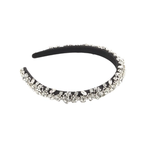 Baroque handmade headband with sparkling crystals and rhinestones for formal events