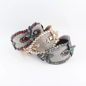 Luxueux Serre-tête Large Papillon en Strass Serre-tête Rembourré en Velours Cristal Étincelant pour Mariage Fête Accessoires Cheveux Femme