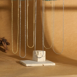 Elegante Collar de Cadena de Cobre para Mujer Minimalista Chapado en Oro Plata Joyería de Moda Única Accesorio Diario