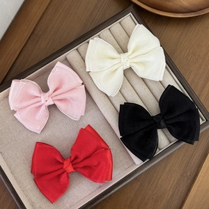 Süße Doppelschicht Netz Schleife Haarspangen Elegante Satin Gurtband Entenschnabel Haarnadeln Schöne Frische Haarschmuck Für Damen
