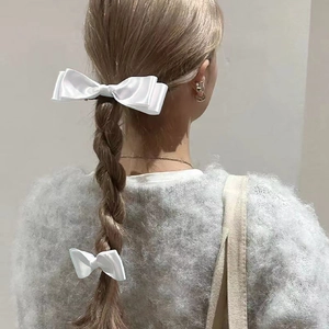 Eleganti Mollette Per Capelli Con Fiocco In Nastro Di Raso Francese Da Donna Clip A Molla Fatte A Mano Accessori Per Capelli